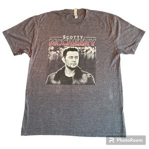 Scotty McCreery American Idol 2018 Tour Shirt Grey Unisex Size L Country Music